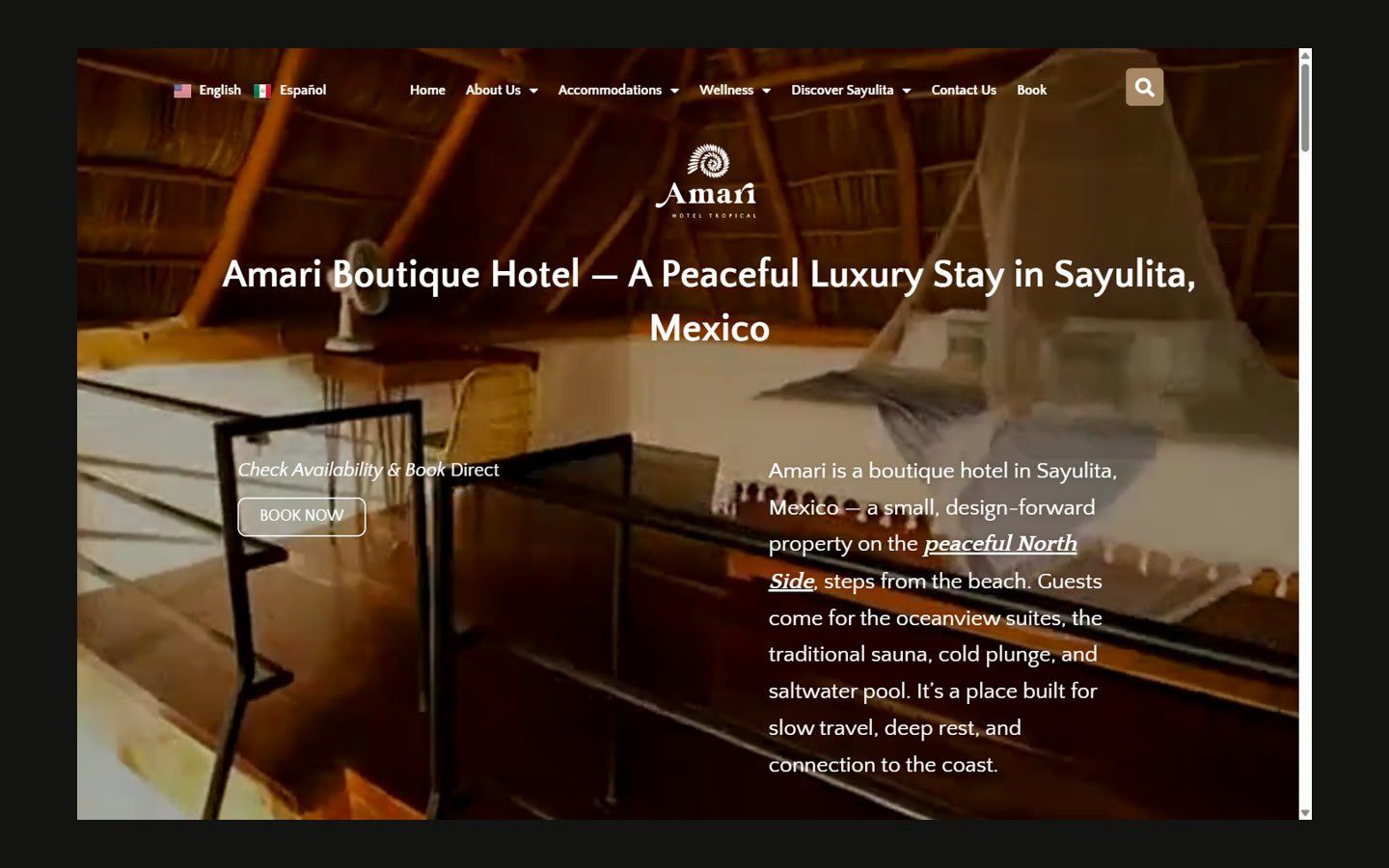 Amari Boutique Hotel Sayulita interface